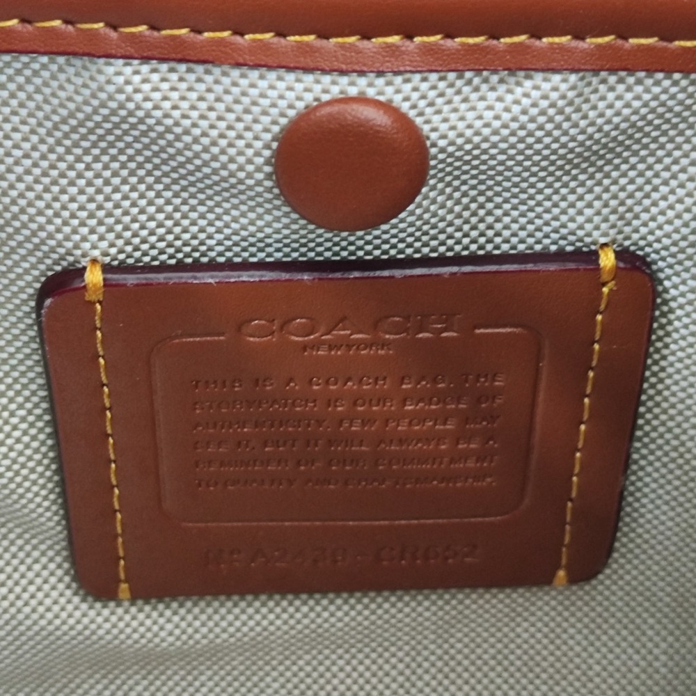 Coach Pale Blue Leather Shoulder Bag - Picture 12 of 12